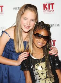 Madison Davenport and Willow Smith at the premiere of "Kit Kittredge: An American Girl."