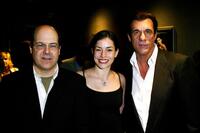 Robert Davi, Michael Sluchan and Emmanuelle Vaugier at the world premiere of "Call Me: The Rise and Fall of Heidi Fleiss".