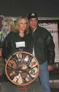 Robert Davi and Ally Walker donate serial killer Jack's wheel from the NBC show "Profiller".