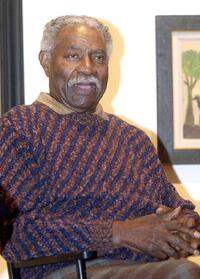 Ossie Davis at a discussion of the role of African-Americans in film at the Studio Museum.