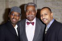 Ossie Davis, Courtney B. Vance and Ruben Santiago-Hudson at the Premiere of "Unchained Memories".