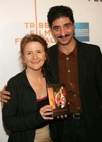 Sally Potter and Simon Abkarian at the screening of "Yes" during the Tribeca Film Festival.