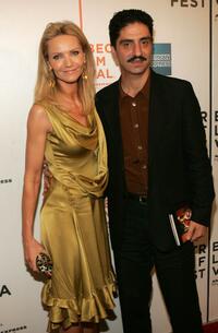Joan Allen and Simon Abkarian at the screening of "Yes" during the Tribeca Film Festival.
