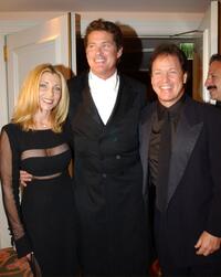 Pamela, David Hasselhoff and Rick Dees at the 11th Annual Night of 100 Stars Gala.
