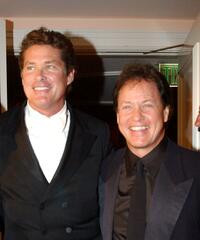 David Hasselhoff and Rick Dees at the 11th Annual Night of 100 Stars Gala.