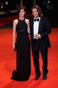 Pilar Lopez de Ayala and Xavier Lafitte at the premiere of "Tim En La Ciudad De Sylvia" during the 64th Venice Film Festival.