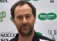 Angus Deayton at the London edition of the Annual fundraising tournament Music Industry Soccer Six.
