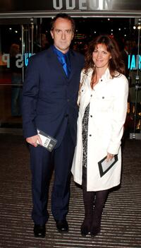 Angus Deayton and Lise Maye at the world premiere of "Goal."
