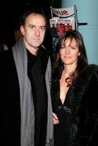 Angus Deayton and Lise Mayer at the UK premiere of "Keeping Mum."