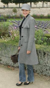 Helene de Fougerolles at the Christian Dior Fashion show.