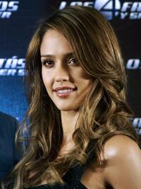 Jessica Alba at the presentation of "Fantastic Four."
