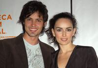 Aldemar Correa and Ana de la Reguera at the premiere of "Paraiso Travel" during the 2008 Tribeca Film Festival.
