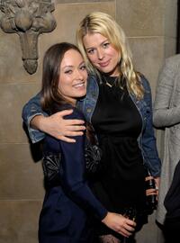 Olivia Wilde and Amanda de Cadenet at the Roland Mouret's Rainbow Collection launch for Net-A-Porter.