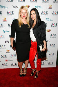 Amanda de Cadenet and Demi Moore at the 2011 A&E Television Networks Upfront Presentation in New York.