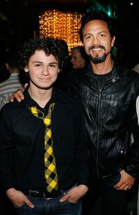 Brett Delbuono and Benjamin Bratt at the screening of "The Andromeda Strain."