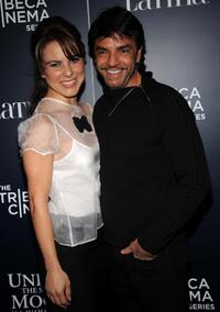 Kate del Castillo and Eugenio Derbez at the screening of "Under The Same Moon."