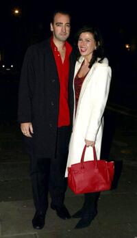 Aliastair McGowan and Ronni Ancona at the Royal Opera House.