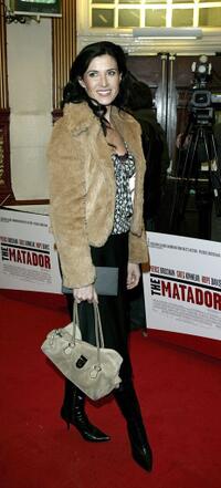 Ronni Ancona at the UK premiere of "The Matador."