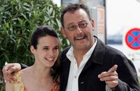 Jennifer Decker and Jean Reno at the photocall of "Flyboys" during the 58th International Cannes Film Festival.