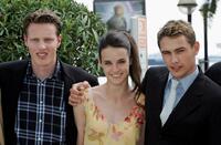 David Ellison, Jennifer Decker and James Franco at the photocall of "Flyboys" during the 58th International Cannes Film Festival.