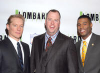 Bill Dawes, Chris Sullivan and Robert Christopher Riley at the Broadway opening night of "Lombardi" in New York.