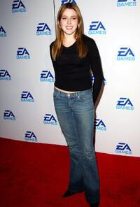 Majandra Delfino at the "EA Games" launching three new video games.