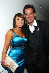 Cheryl Burke and Cristian de la Fuente at the 2008 ALMA Awards VIP post party.
