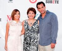 Eva Longoria Parker, Janet Murguia and Cristian de la Fuente at the 2008 ALMA Awards nominee announcements.