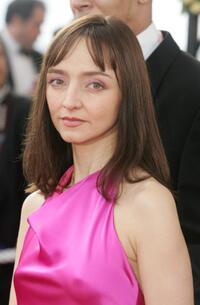 Maria de Medeiros at the premiere of "Comme Une Image" (Look At Me) during the Palais des Festivals.
