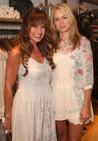 Nikki DeLoach and designer Christie Whitley at the Johnny was Celebrates Fashion's Night Out in California.