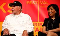 Bruce Dern and Janice Min at the 2007 Tribeca Film Festival.