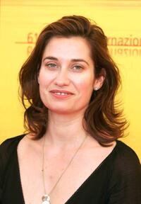 Emmanuelle Devos at the photocall of "La Femme De Gilles" during the 61st Venice Film Festival.