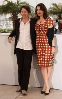 Mathieu Amalric and Emmanuelle Devos at the photocall of "Un Conte De Noel" during the 61st Cannes International Film Festival.