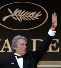 Alain Delon at the 60th International Cannes Film Festival premiere of Chacun Son Cinema.