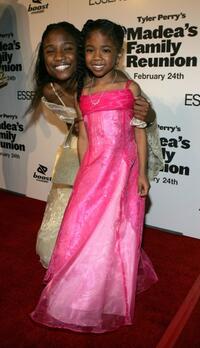 Gabrielle Anderson, China Anderson at the premiere of "Madeas Family Reunion."