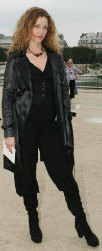 Marine Delterme at the Christian Dior Fashion show during the Sping/Summer 08 fashion week.