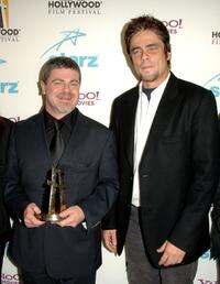 Benicio Del Toro and Gustavo Santaolalla at the Hollywood Film Festival 10th Annual Hollywood Awards Gala Ceremony.