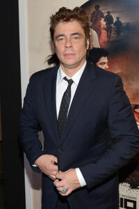 Benicio del Toro at the New York premiere of "Sicario."