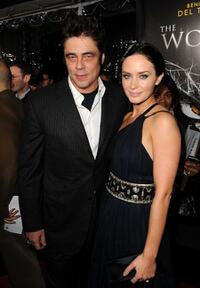 Benicio Del Toro and Emily Blunt at the California premiere of "The Wolfman."