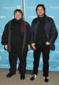 Guillermo del Toro and Carlos Cuaron at the premiere of "Rudo Y Cursi" during the 2009 Sundance Film Festival.