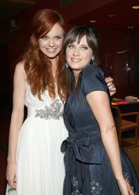 Rachel Boston and Zooey Deschanel at the after party of the California premiere of "(500) Days of Summer."