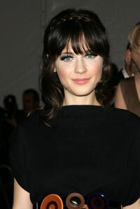 Actress Zooey Deschanel at the Metropolitan Museum of Art Costume Institute Benefit Gala: Anglomania in N.Y.