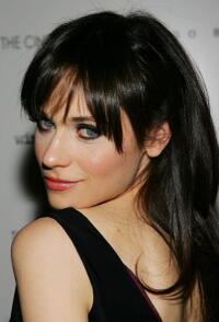 Actress Zooey Deschanel at the N.Y. screening of "Winter Passing."