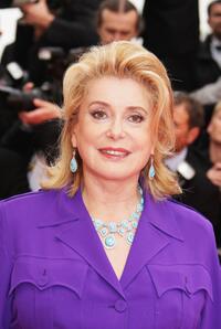 Catherine Deneuve at the premiere of "Un Conte De Noel" during the 61st International Cannes Film Festival.