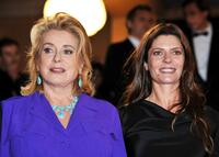 Catherine Deneuve and her daughter Chiara Mastroianniat at the premiere of "Un Conte De Noel" during the 61st International Cannes Film Festival.