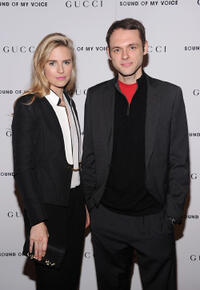 Brit Marling and Christopher Denham at the New York premiere of "Sound of My Voice."