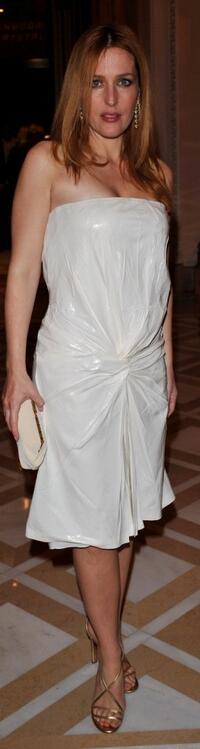 Gillian Anderson at the NYFF premiere of "Tristram Shandy: A Cock and Bull Story".