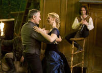 The usually cantankerous Captain Shakespeare (Robert De Niro) takes a liking to Yvaine (Claire Danes) and Tristan (Charlie Cox) in "Stardust."