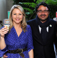 Marya Delver and Guest at the 2011 DPA Golden Globes Gift Suite in California.