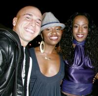 Shawn Desman, Tanisha Scott and Tre Armstrong at the premiere of "How She Move."